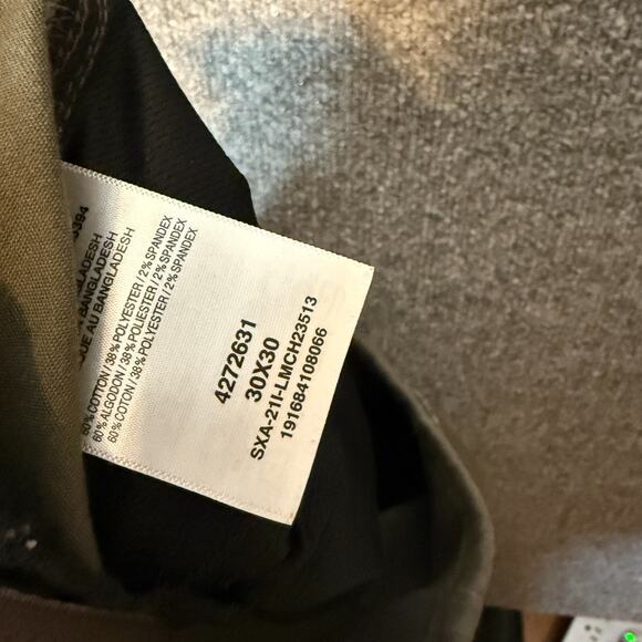 Lee Pants Mens 30x29 Green Extreme Comfort MVP Relaxed Fit Chinos Stretch - Picture 12 of 12